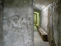 Civil War Shelters, drawings on the wall