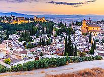 Alhambra  and Albaicin Quarter view