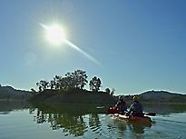 Kayak in the reservoir