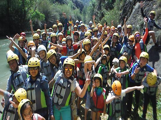 Grupo en el Cañón de Almadenes