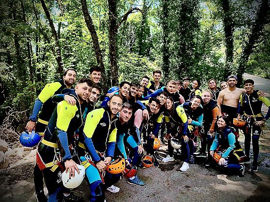 Barranco de los Hoyos con amigos