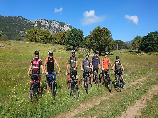 Group mountain biking Grazalema