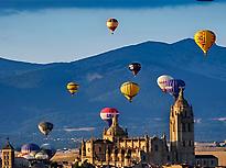 Balloon flight in Segovia