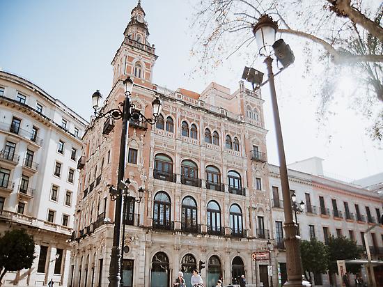 Neo-baroque building in Plaza Nueva