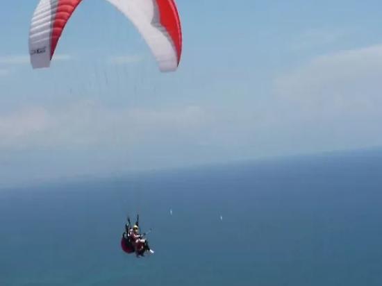 Paragliding flight