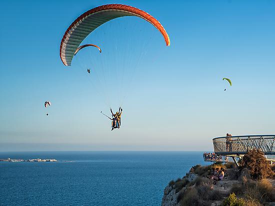 Practicando Parapente 