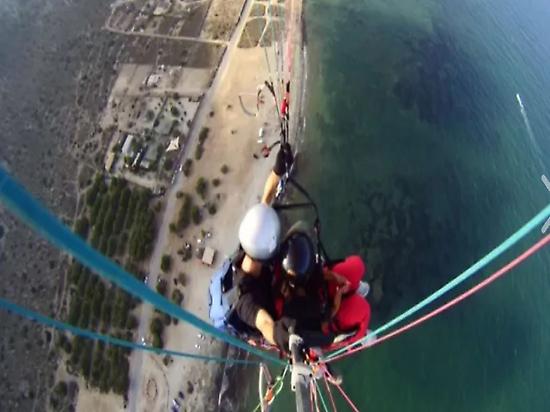 Paragliding flight