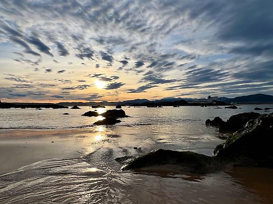 Sunrise in the Bay of Santander
