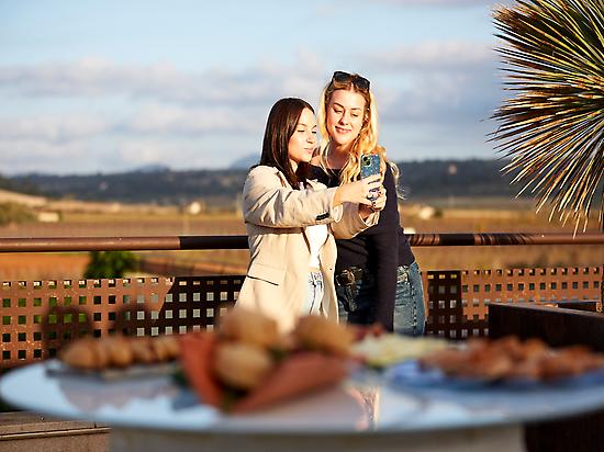 Wine tasting terrace