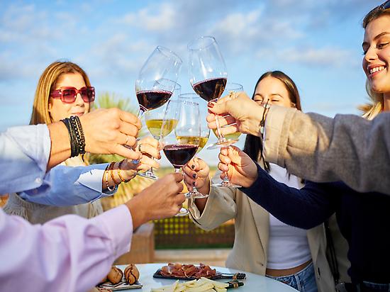 Wine tasting terrace