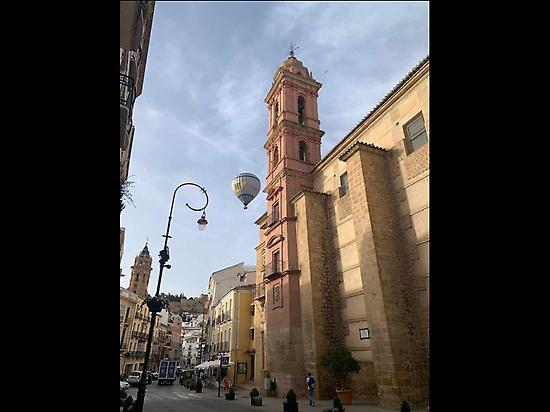 Balloon over Antequera city