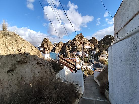 A street in the cave neighborhood