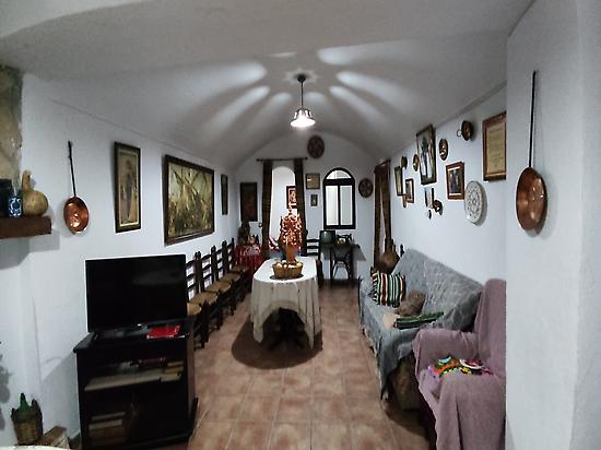 Inside a cave house