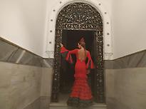 Flamenca con traje de Gitana