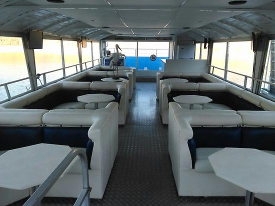 Interior view of the boat