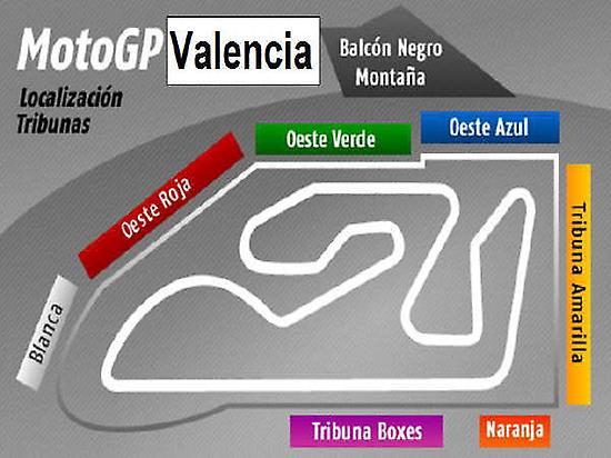 location grandstands Cheste circuit