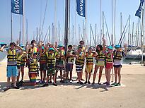 Students during the sailing course.