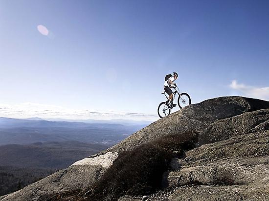 Ruta de bicicleta de montaña exigente.