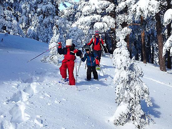 Snowshoe hikes for families and children
