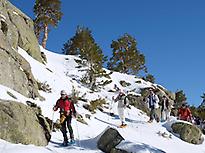 Snowshoe Hikes in Madrid mountains.
