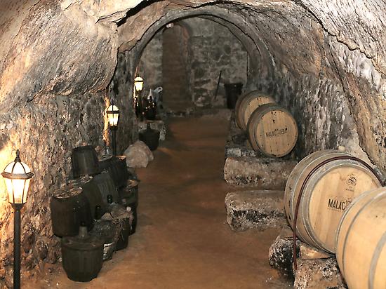 Interior 17th century wine cellar