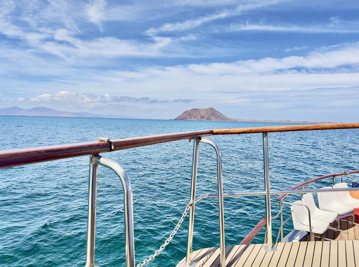 View of Lobos Island from the Ferry