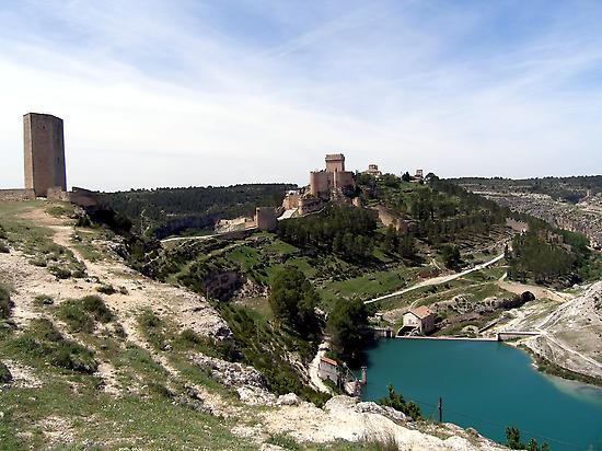 View of the medieval village of Alarcón